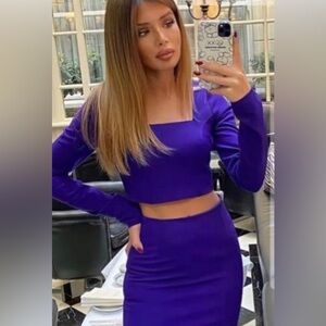 ZARA Purple Top Long Sleeves